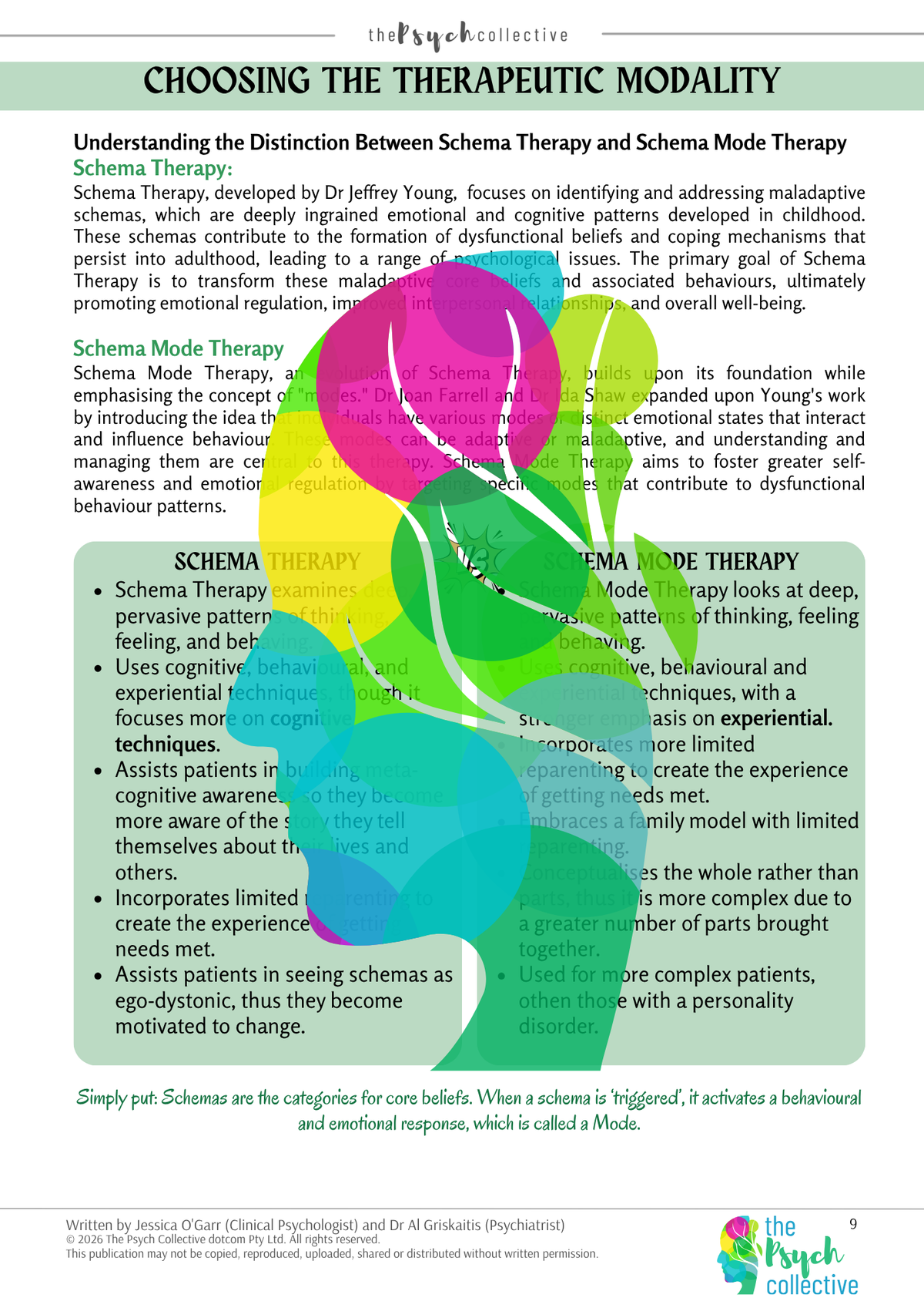 Schema Mode Therapy - Clinician Guide