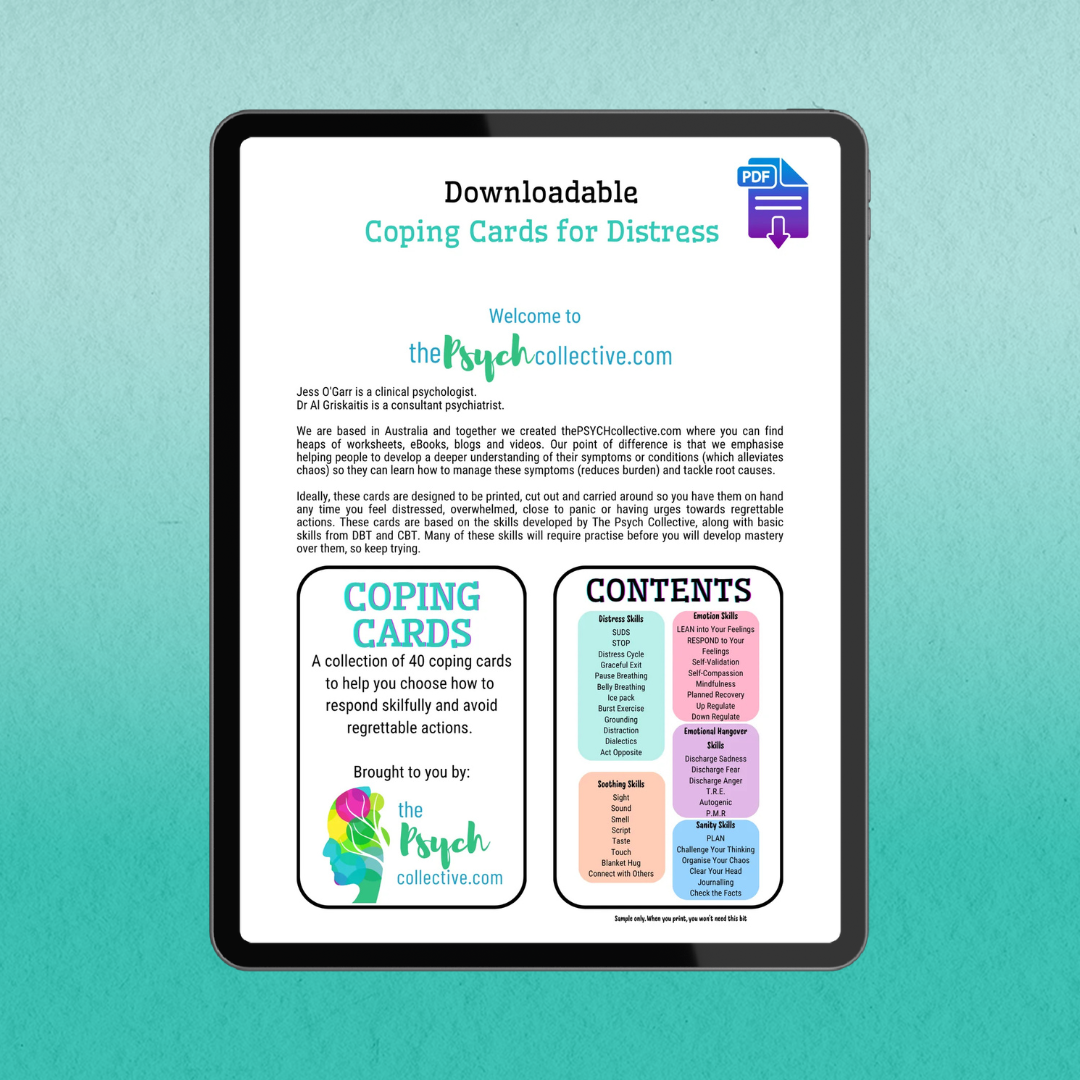 Downloadable Coping Cards