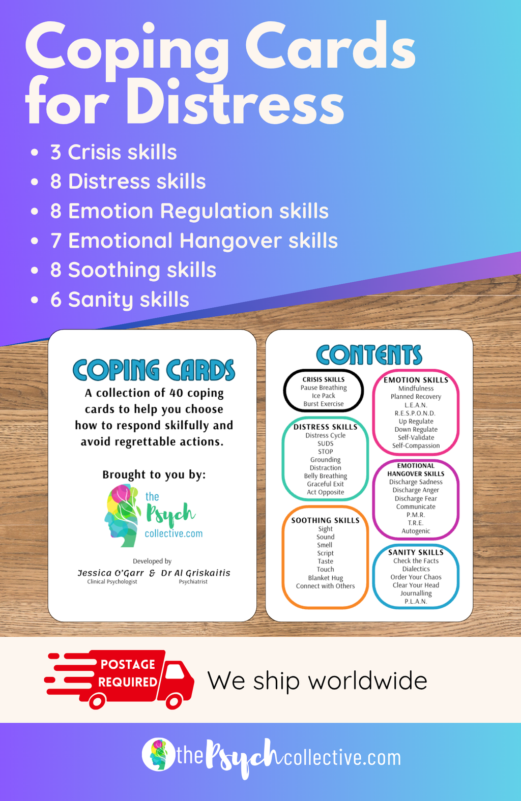 Coping Cards - Printed Cards