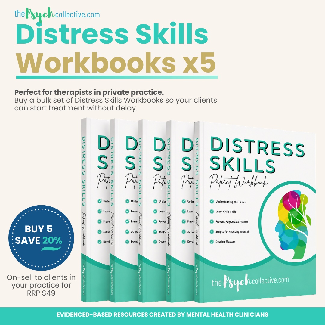 Distress Skills Patient Workbook - 5 Printed Books